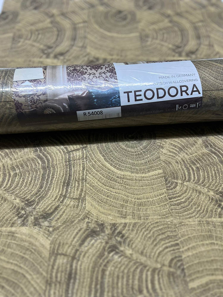 Ahşap Dokulu Kahverengi Ucuz Duvar Kağıdı 54008