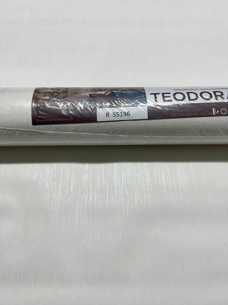 Beyaz Dokulu Hafif Parlak Ucuz Duvar Kağıdı 55196