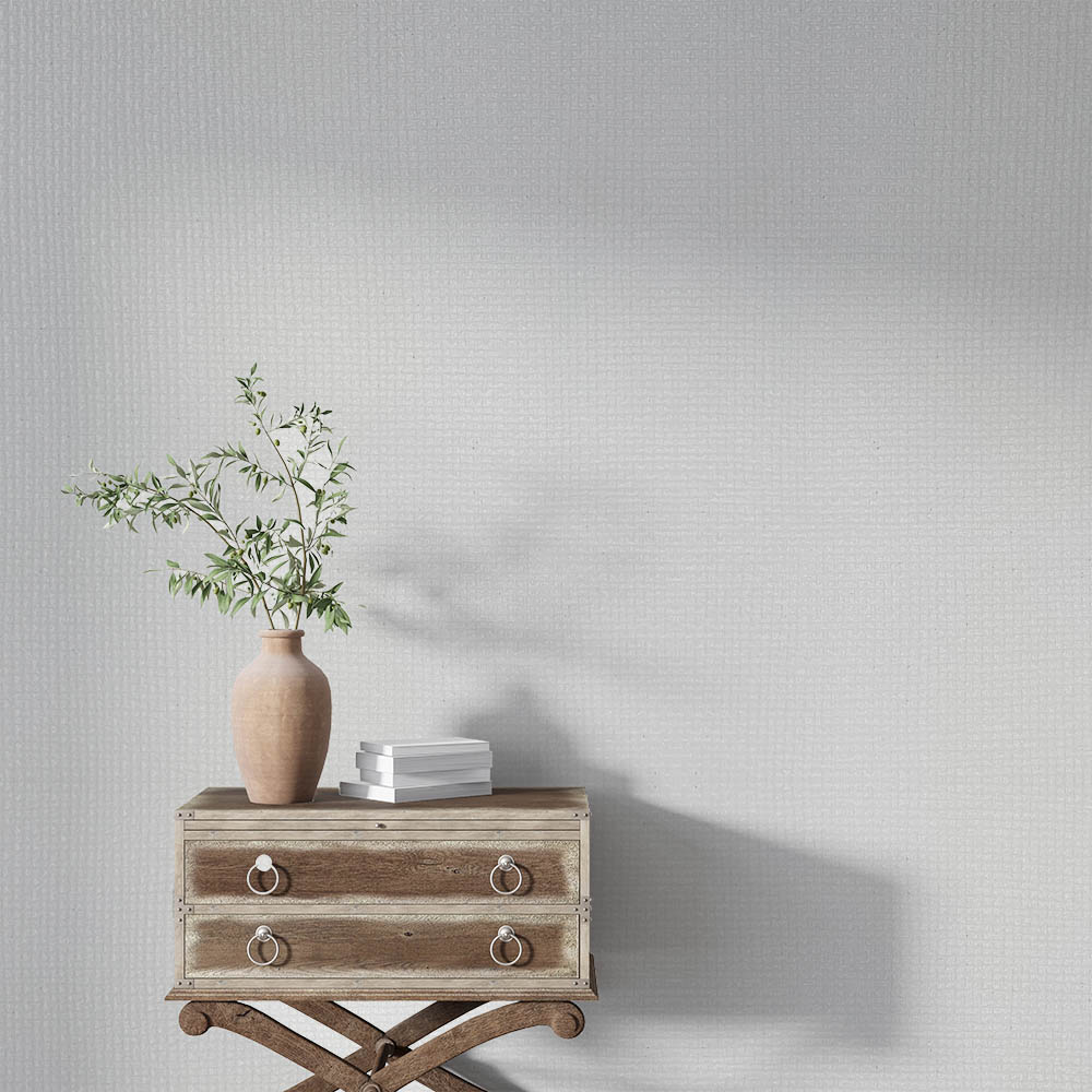 Beyaz Dokulu Hafif Simli 16 M2 Duvar Kağıdı 28144-1