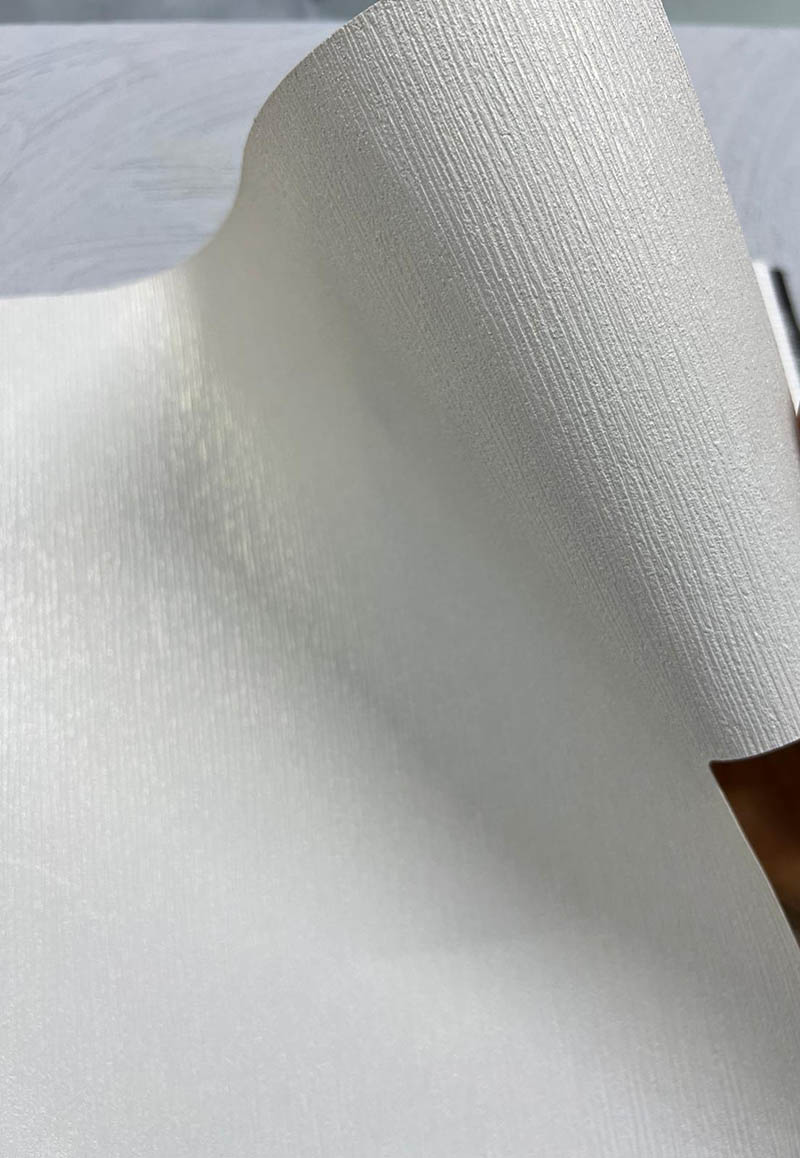 Dokulu Beyaz Dikey Çizgili 16 M2 Duvar Kağıdı 55251