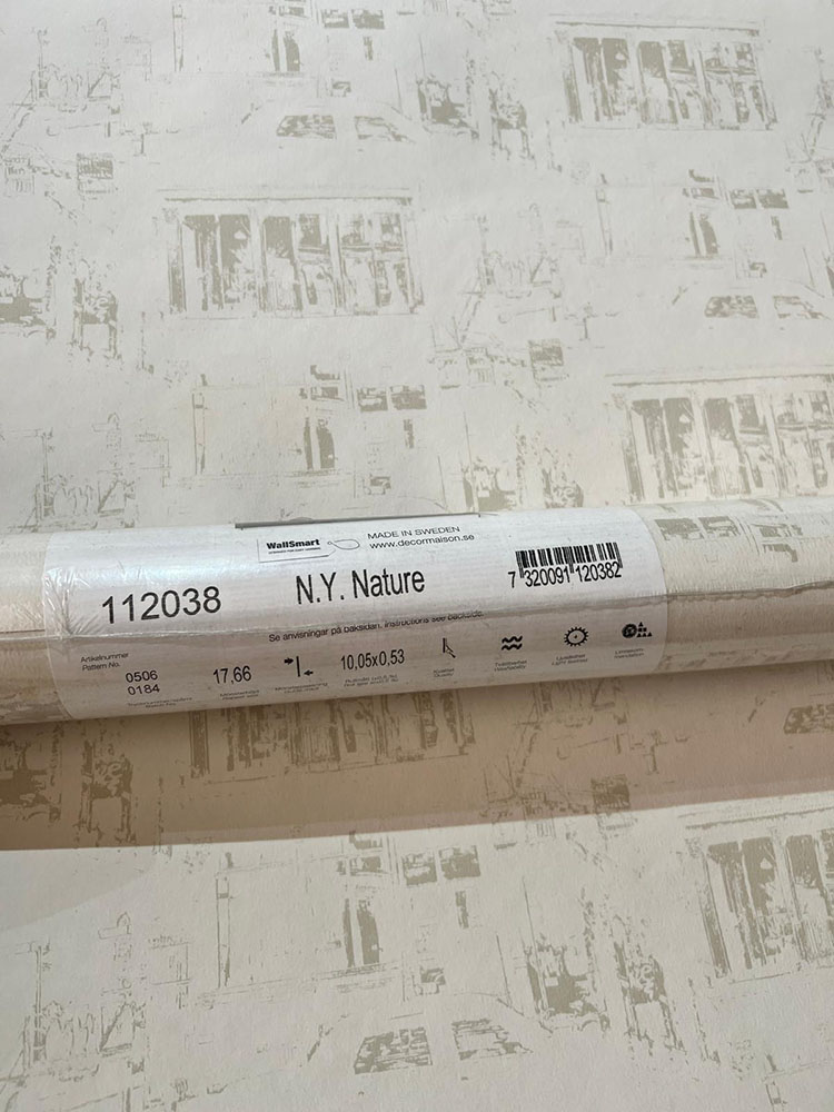 Eskitme Anıt Tasarım Krem Bej Duvar Kağıdı 112038