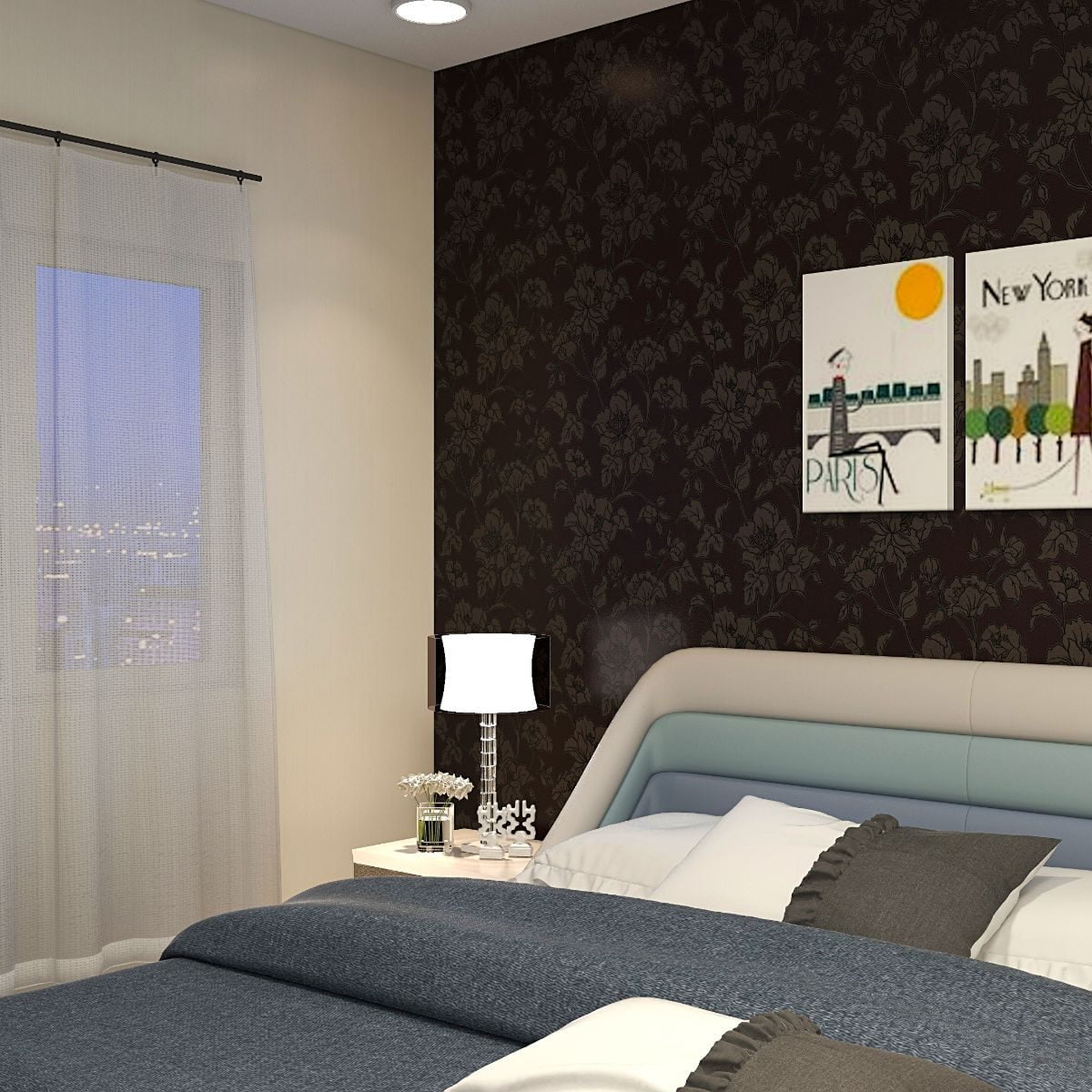 Kahverengi Çiçekli Duvar Kağıdı 765991