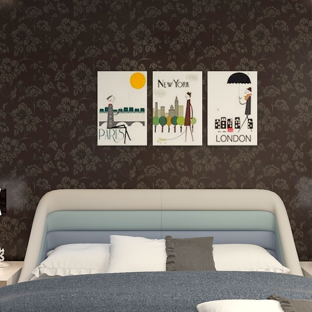 Kahverengi Çiçekli Duvar Kağıdı 765991