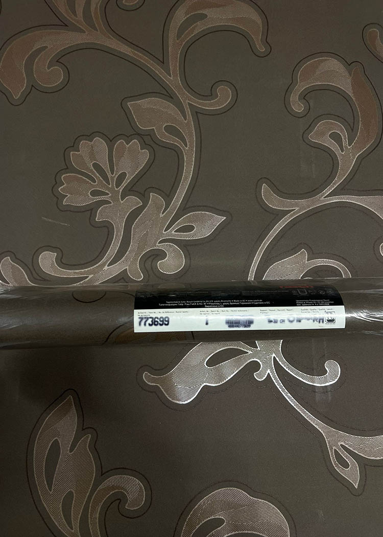 Kahverengi Desenli Dokulu Ucuz Duvar Kağıdı 773699
