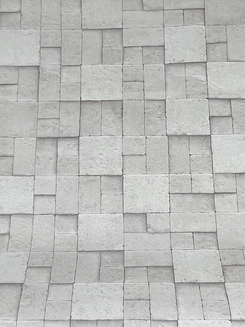 Kare Gri Taş Desen 16 M2 Duvar Kağıdı 6755-1