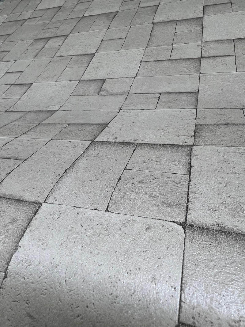 Kare Krem Taş Desen 16 M2 Duvar Kağıdı 6755-1