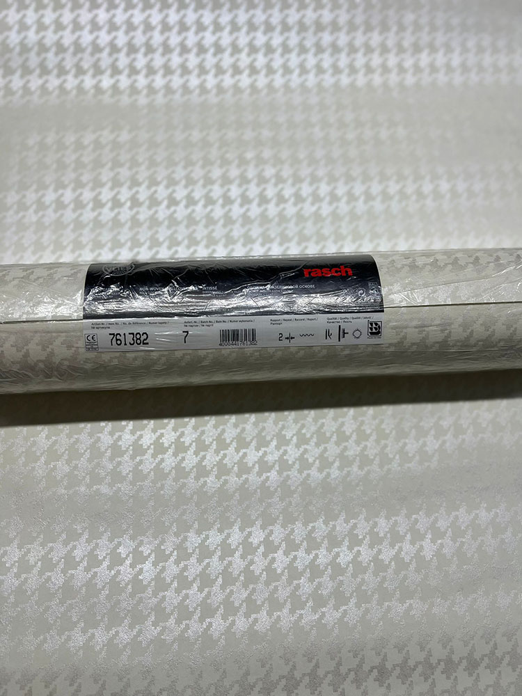 Kırık Beyaz kazayağı Desen Ucuz Duvar Kağıdı 761382