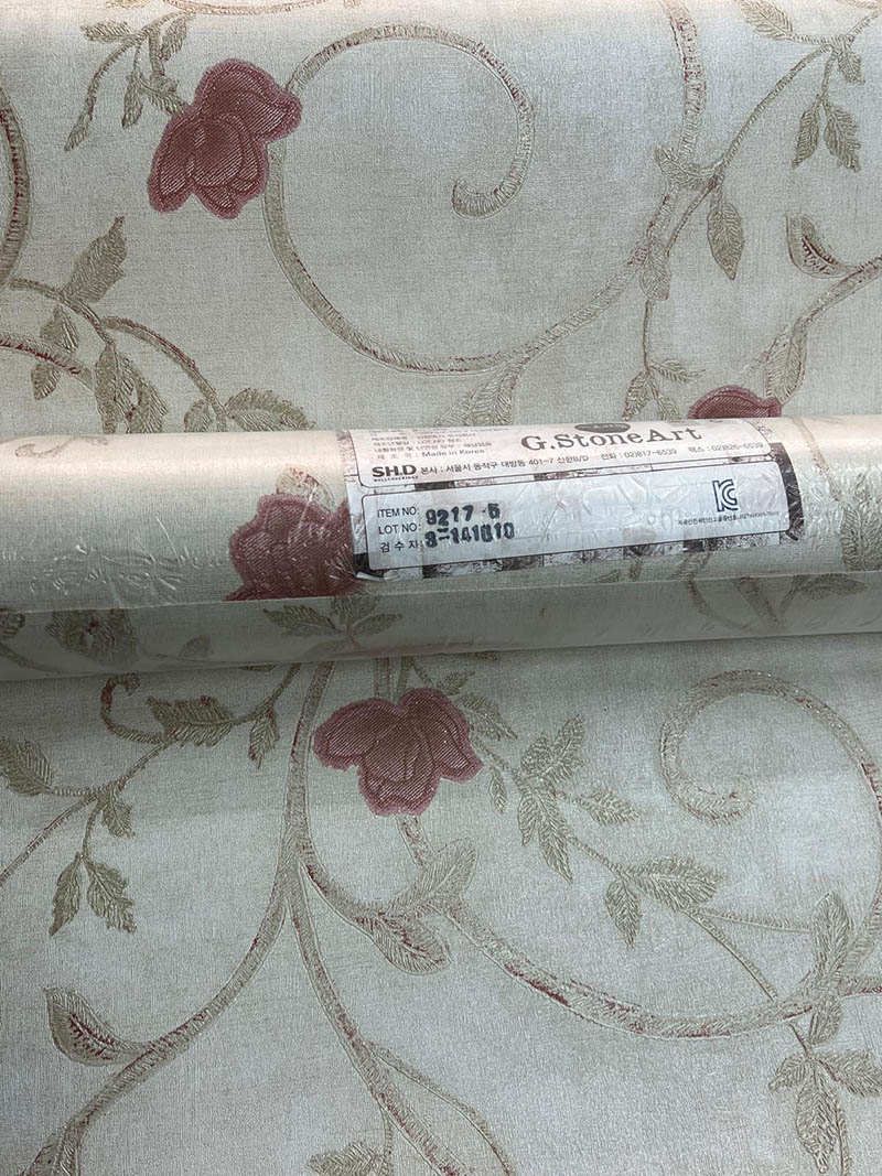 Krem Pembe Çiçek 16 M2 Duvar Kağıdı 92175