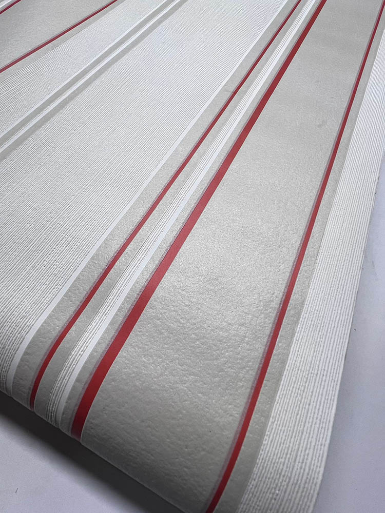 Krem Turuncu Çizgi Desen Ucuz Duvar Kağıdı 53727