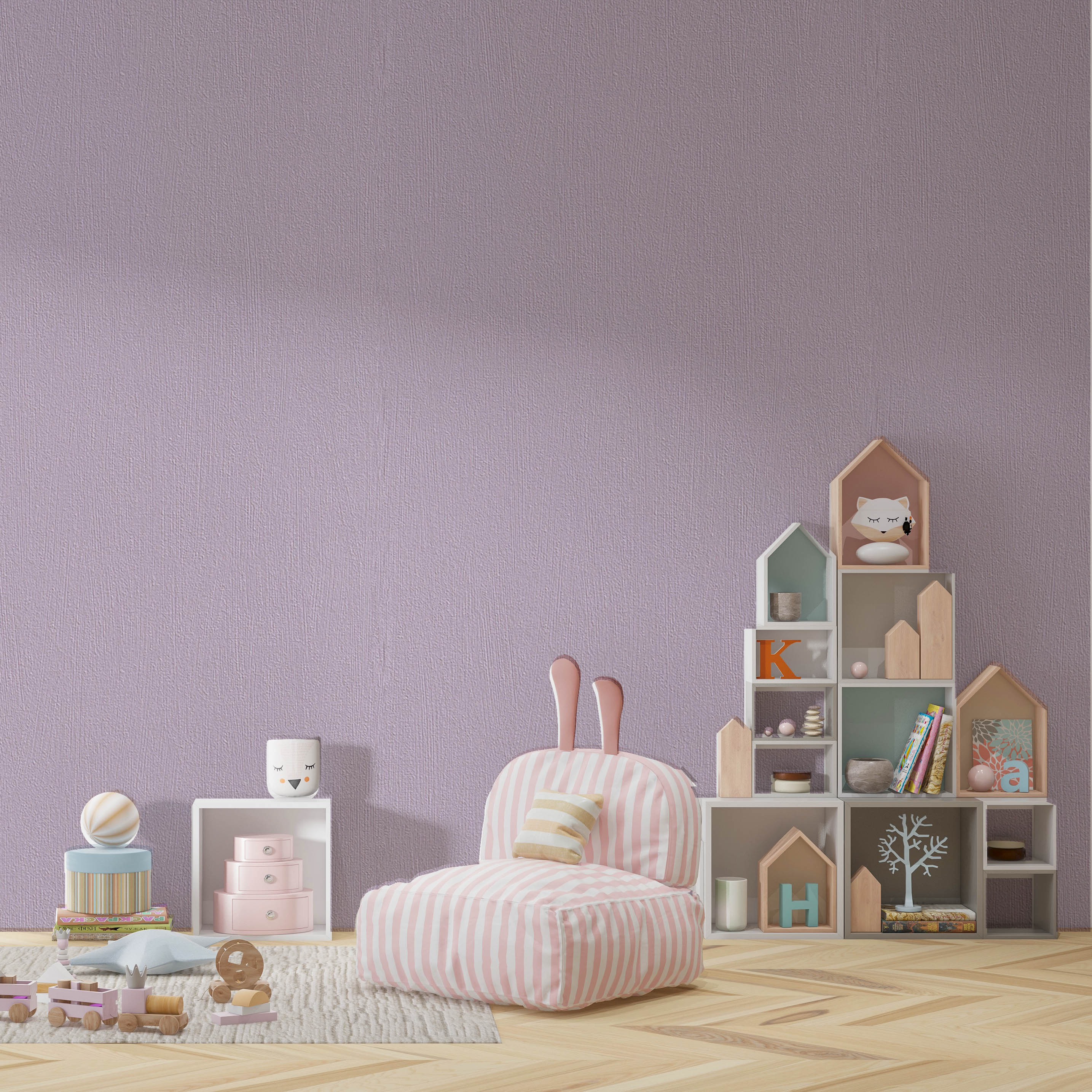 Lila Kendinden Dokulu Ucuz Duvar Kağıdı 771886