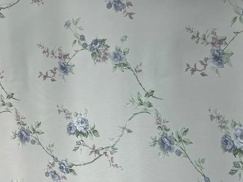 Mor Pembe Zarif Çiçek Desen 16 M2 Duvar Kağıdı 771061