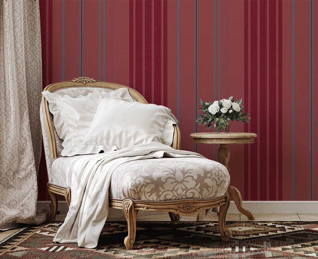 Parlak Simli Kırmızı Ucuz Duvar Kağıdı 771541