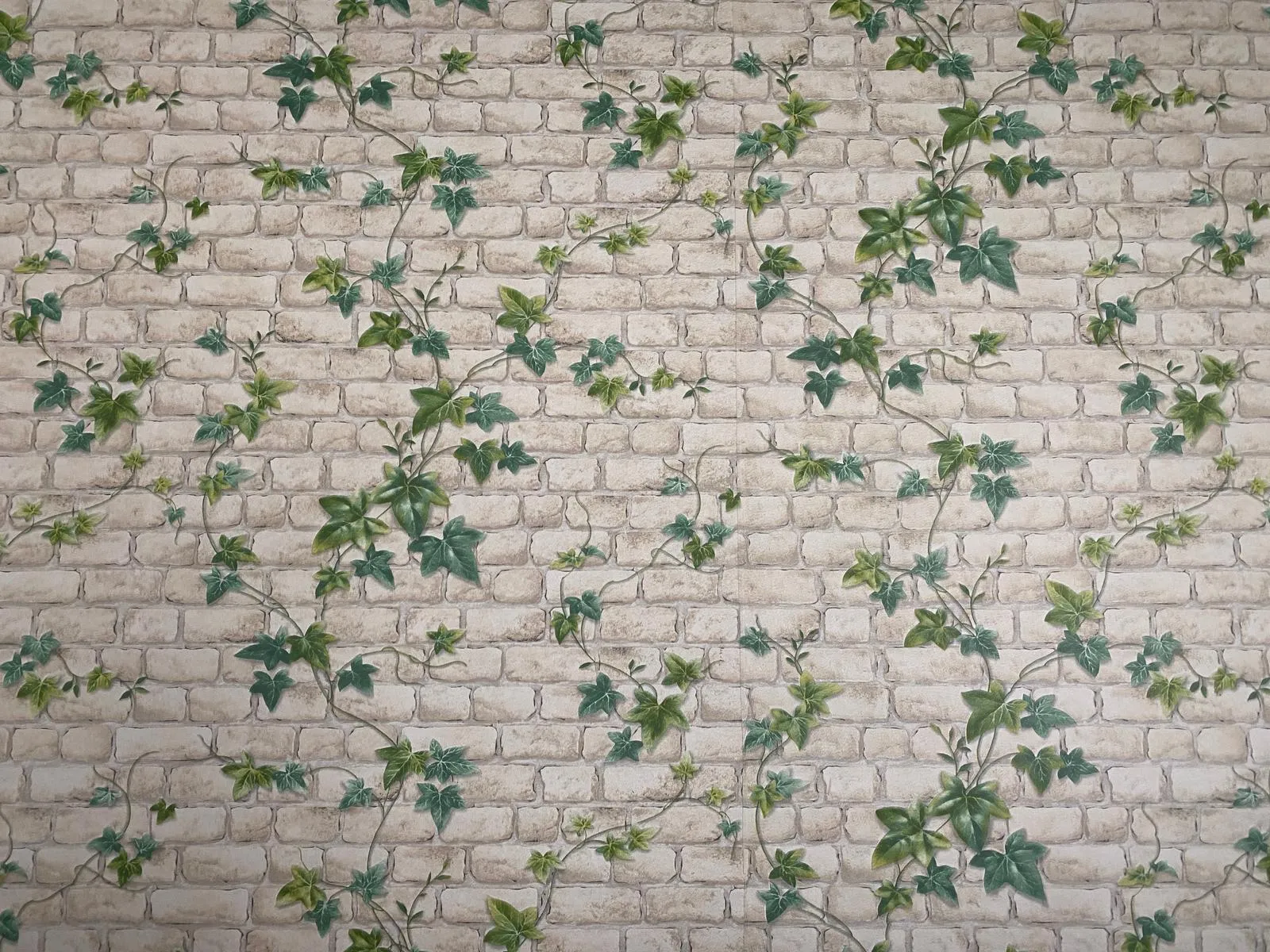 Sarmaşık Yapraklı Taş Desen 16 M2 Duvar Kağıdı 16 M²