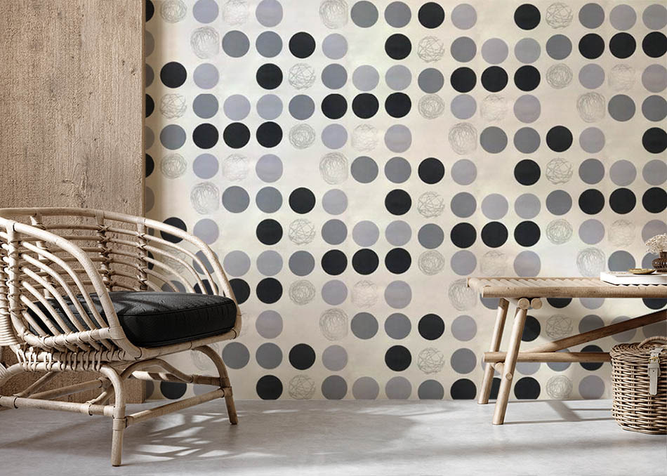 Siyah Gümüş Parlak Desenli Ucuz Duvar Kağıdı 69075412