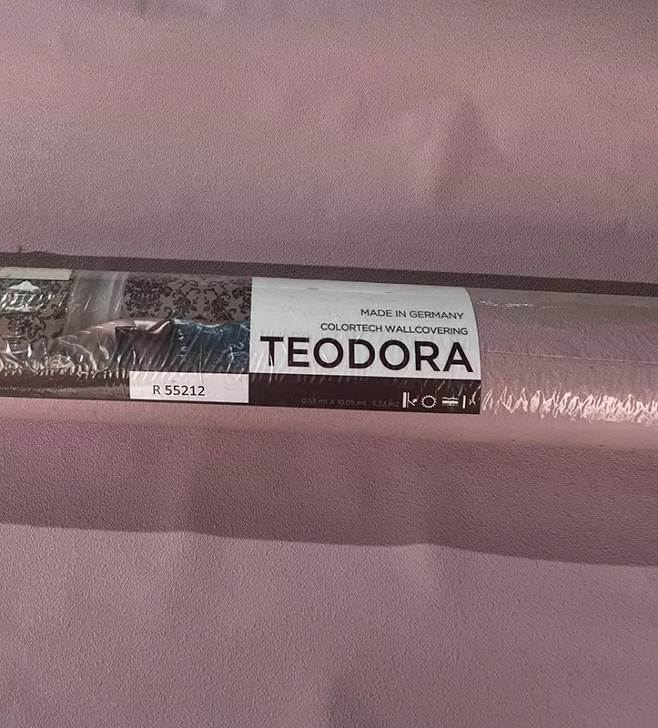 Soft Pembe Düz Dokulu Ucuz Duvar Kağıdı 55212