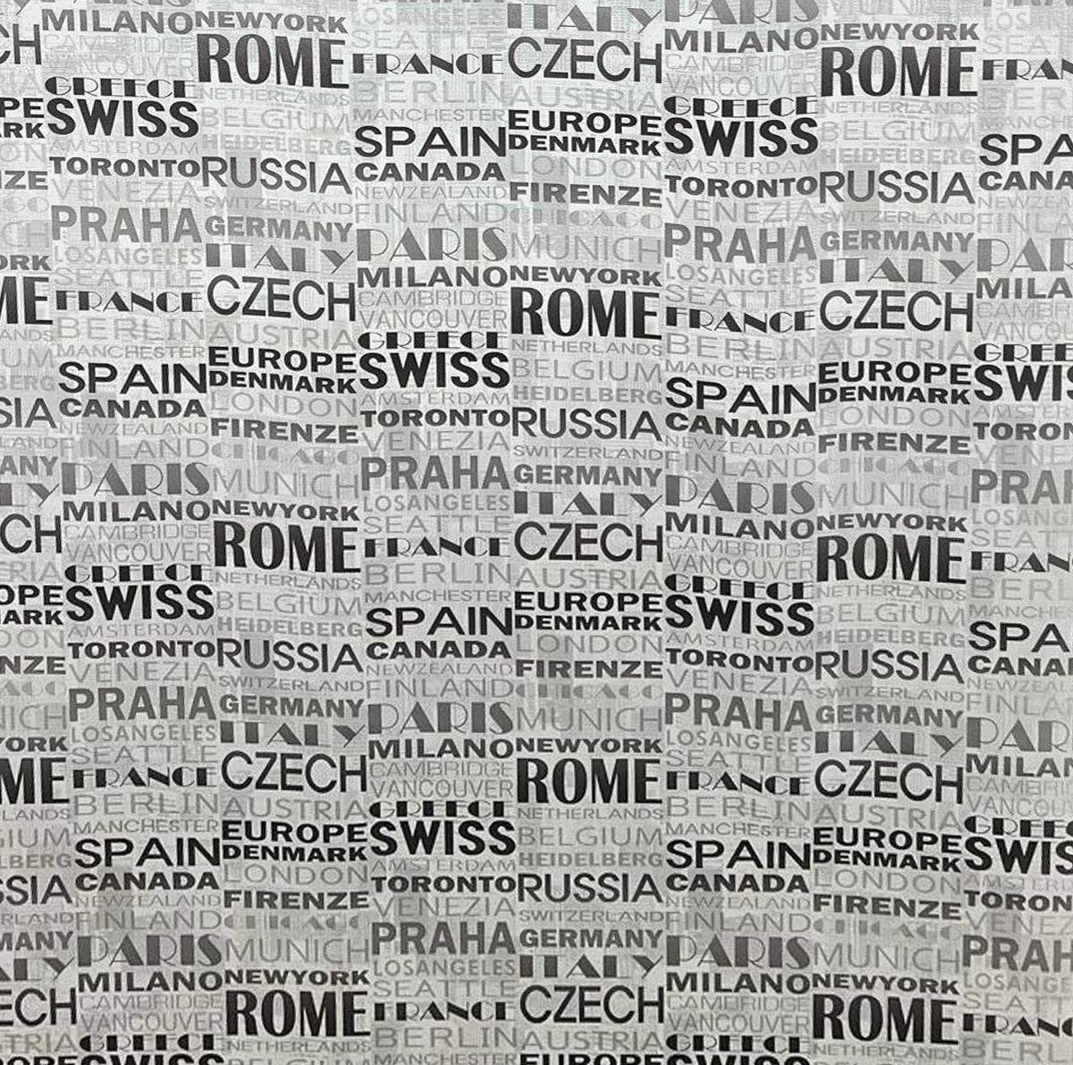 Uluslararası Metropollerin Ritmini Siyah Gri Tonların Sadeliğiyle Harmanlayan Premium Tipografi Serisi 16 M2 Duvar Kağıdı 