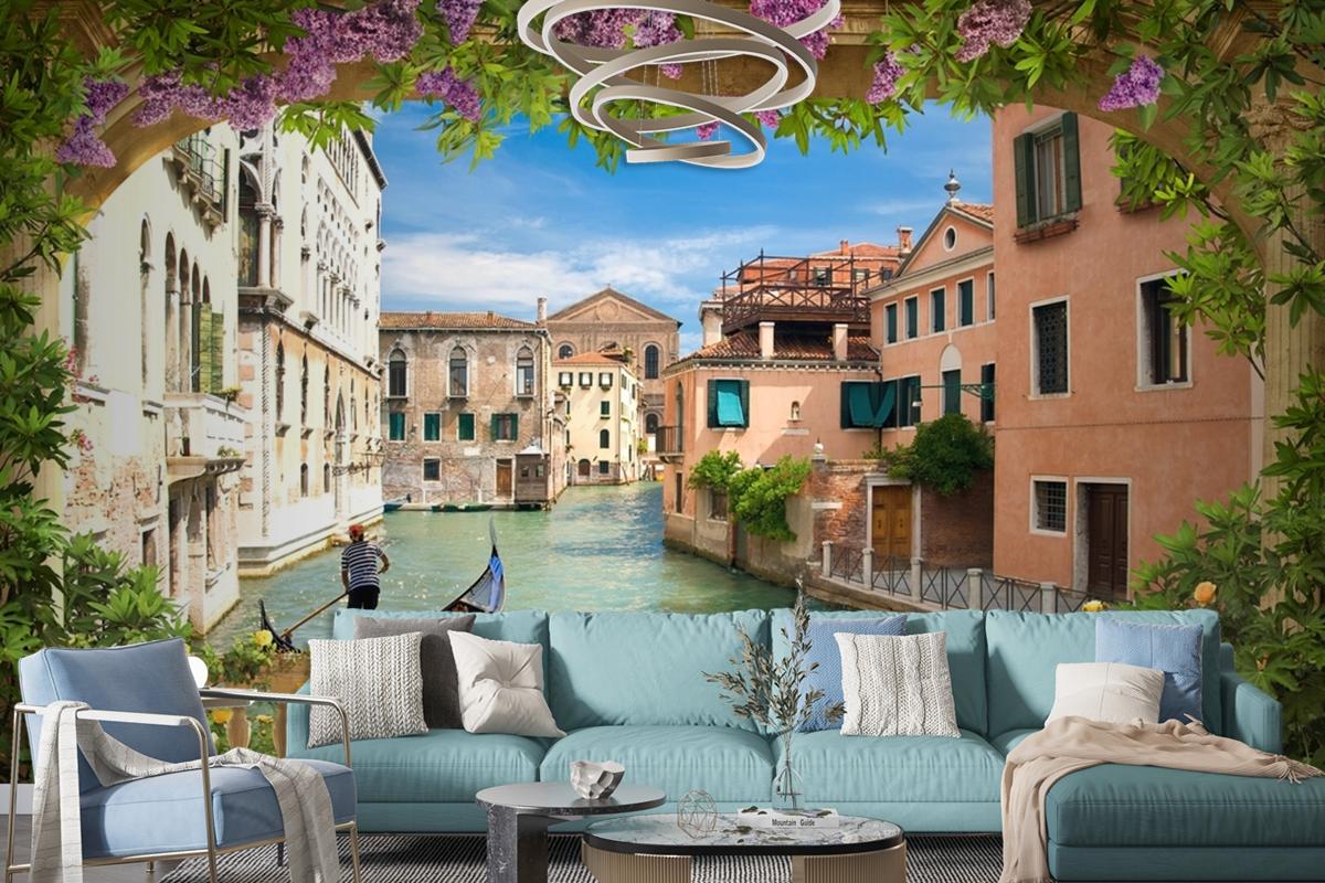 Venedik Kanalı Manzarası Duvar Kağıdı