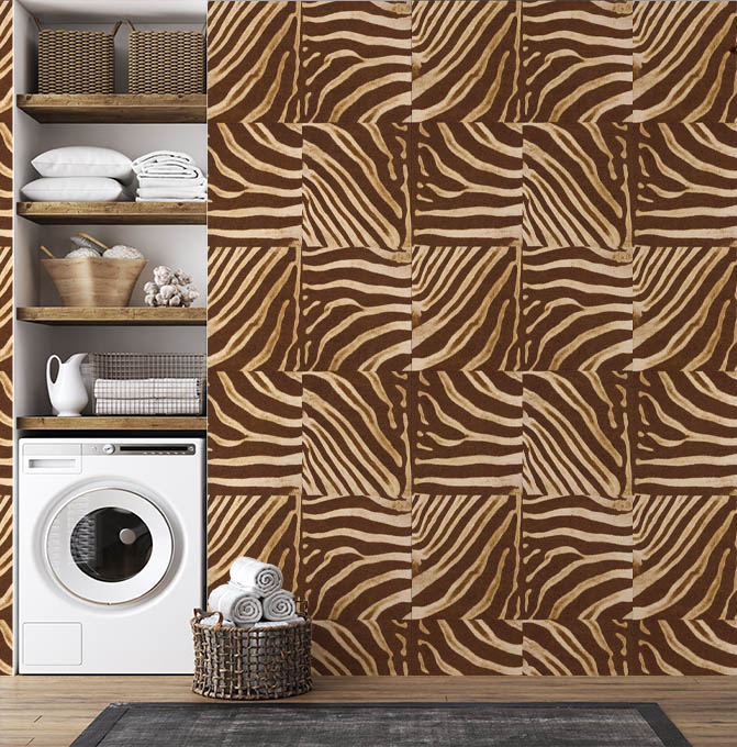 Zebra Desen Duvar Kağıdı 53244